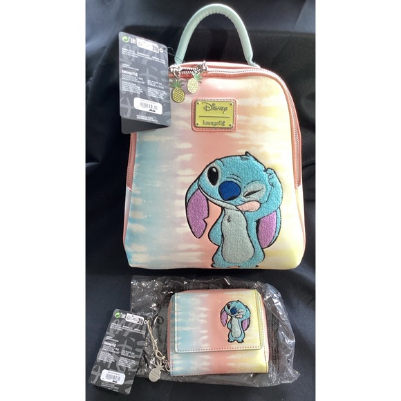 Loungefly Disney Lilo & Stitch Tie-Dye Backpack & Wallet Set BoxLunch Exclusive